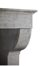 Maison Leon Van den Bogaert Fine French Rose Liseron Antique Fireplace Mantle