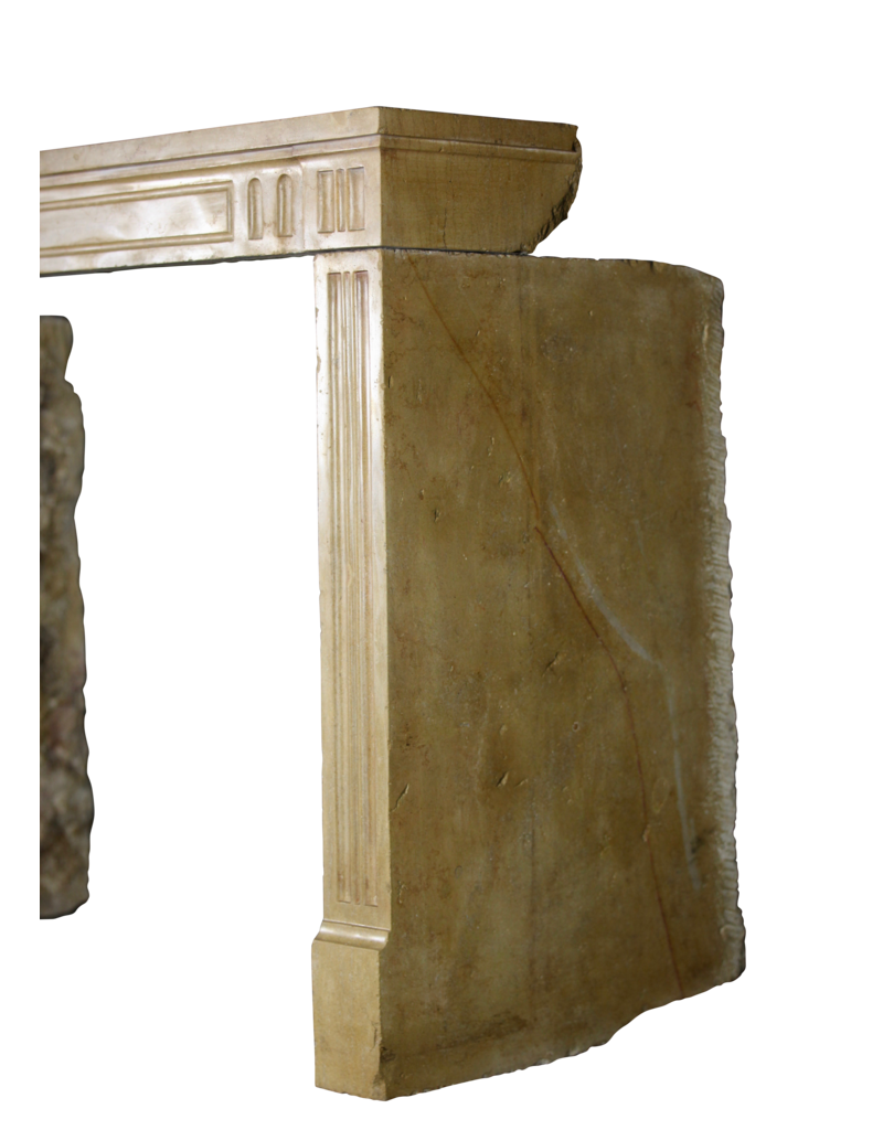 Classic French Hard Limestone Fireplace Surround For Cosy Timeless Interior Styling