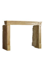 Classic French Hard Limestone Fireplace Surround For Cosy Timeless Interior Styling