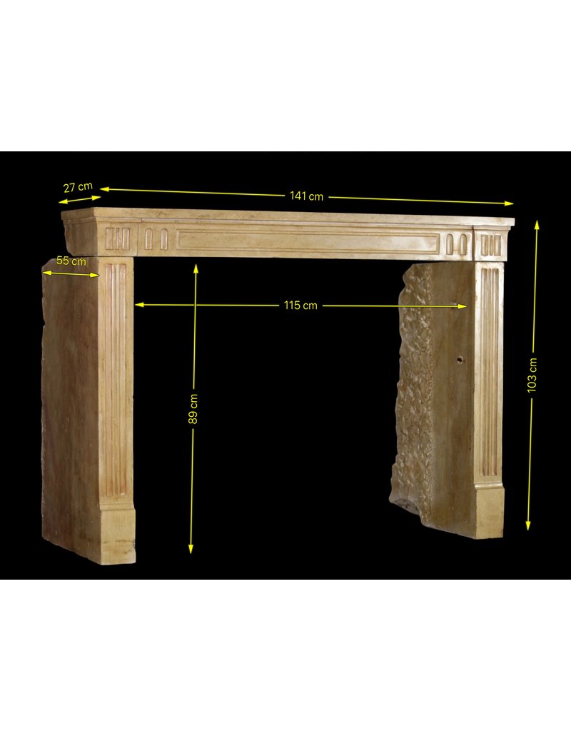 Classic French Hard Limestone Fireplace Surround For Cosy Timeless Interior Styling