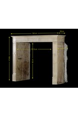 Unusual French Style Antique Fireplace Mantle