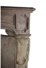 Classic French Antique Hard Stone Fireplace Surround