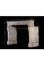 Classic French Antique Hard Stone Fireplace Surround