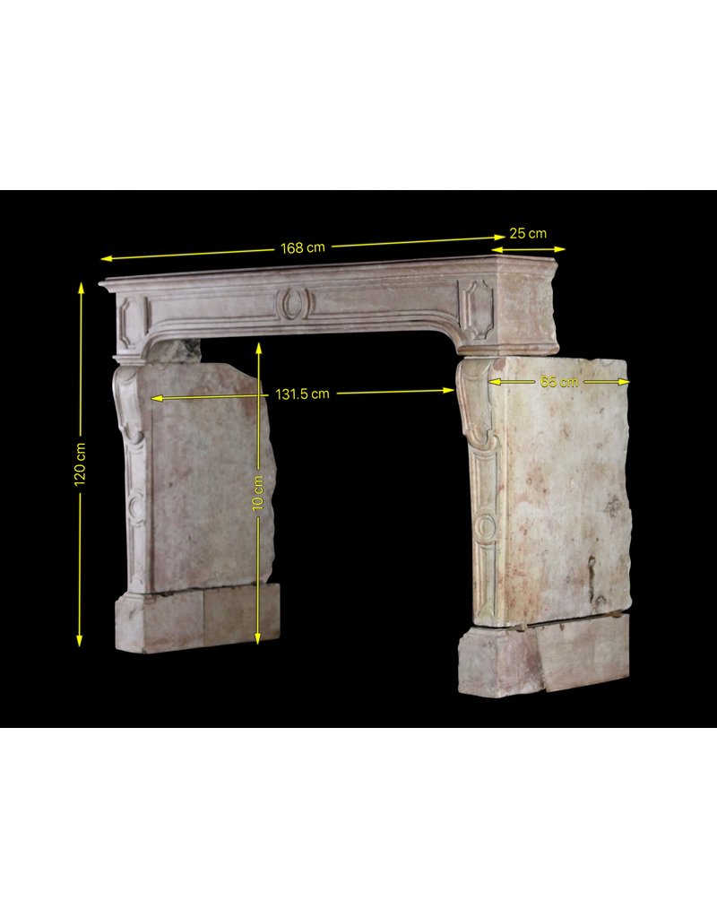 Classic French Antique Hard Stone Fireplace Surround