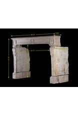 Classic French Antique Hard Stone Fireplace Surround