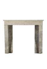 Small French Country Limestone Fireplace Surround