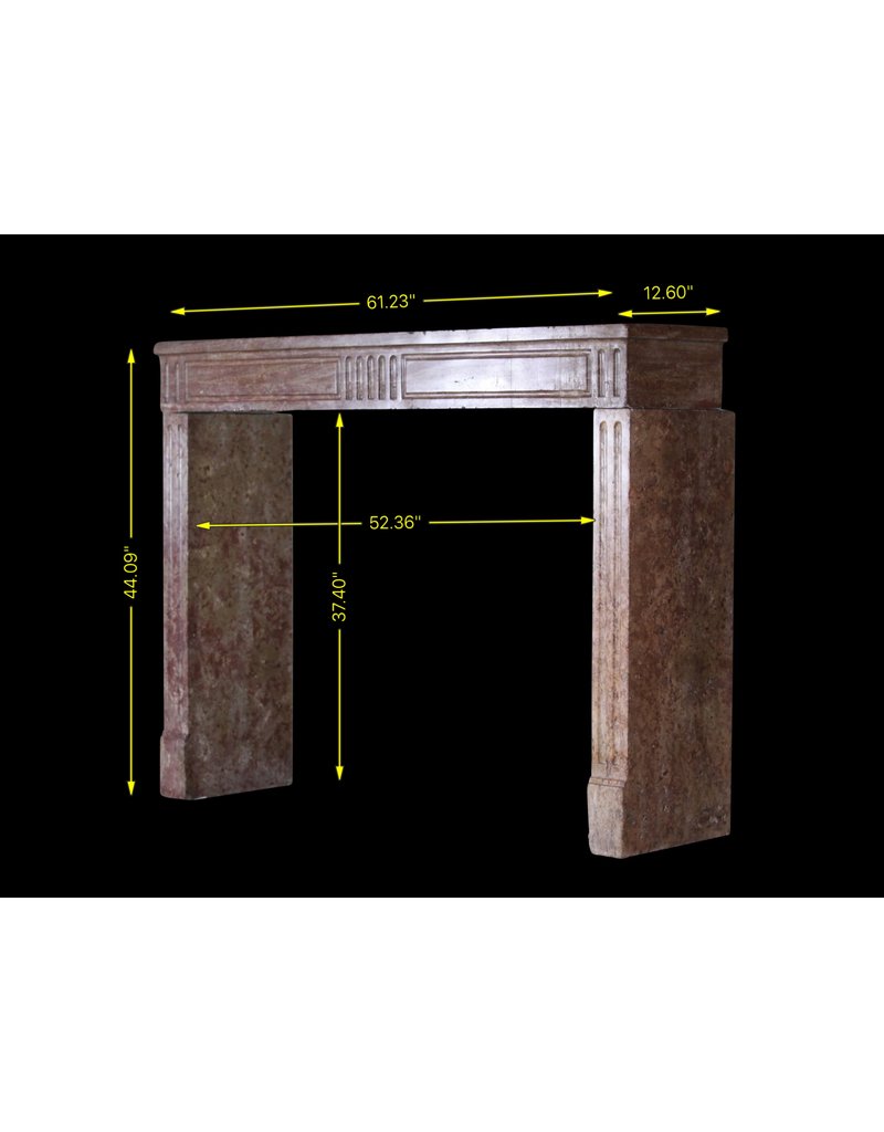 Fine Straight French Fireplace Mantle