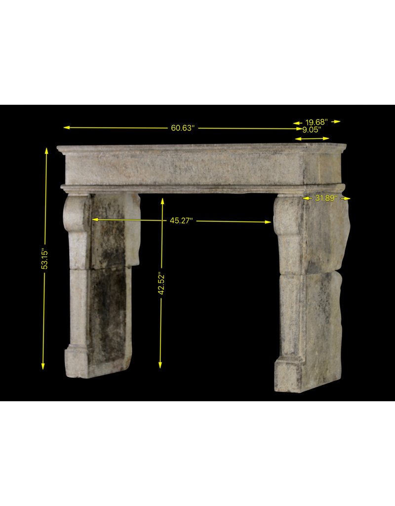 Maison Leon Van den Bogaert Rustikale französische Kaminumrandung