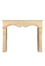 French Chique Stone Antique Fireplace Surround