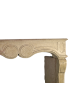 Maison Leon Van den Bogaert French Chic Stone Antique Fireplace Surround