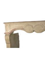 French Chique Stone Antique Fireplace Surround