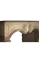 French Chique Stone Antique Fireplace Surround