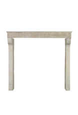 French Rustic Limestone 3 Element Fireplace Mantle