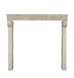 French Rustic Limestone 3 Element Fireplace Surround