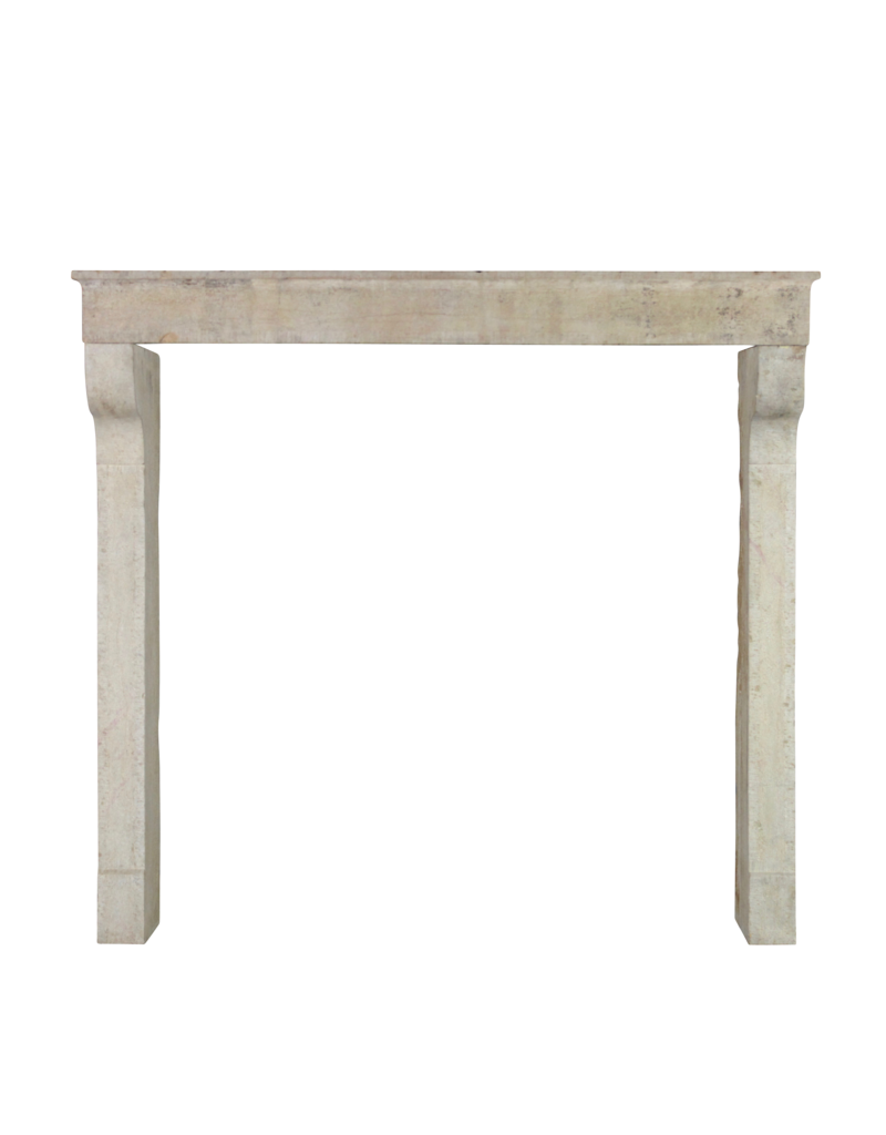 French Rustic Limestone 3 Element Fireplace Mantle