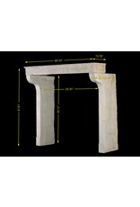 French Rustic Limestone 3 Element Fireplace Mantle