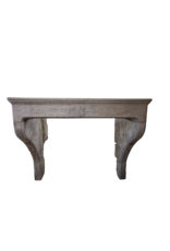 French Country Limestone Antique Fireplace Surround