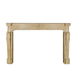 Grand French Country Vintage Limestone Fireplace Surround