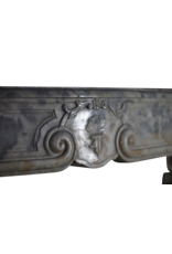 Fine French Antique Marble Stone Fireplace Surround