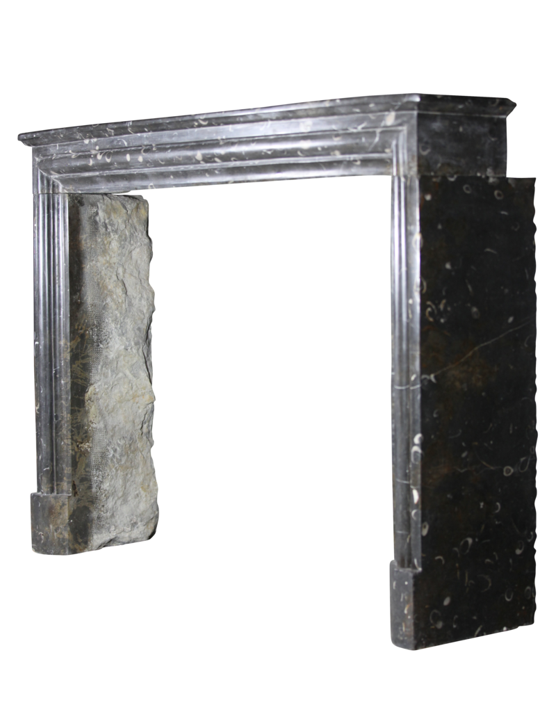 Fine Timeless Fossil Stone Fireplace Surround