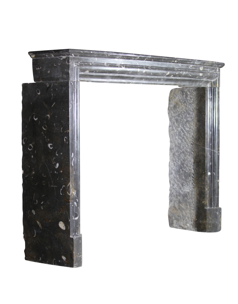 Fine Timeless Fossil Stone Fireplace Surround