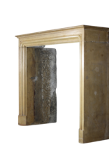 Vintage French Fireplace Mantle In Limestone