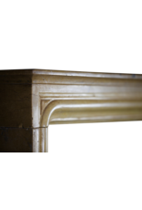 Vintage French Fireplace Mantle In Limestone