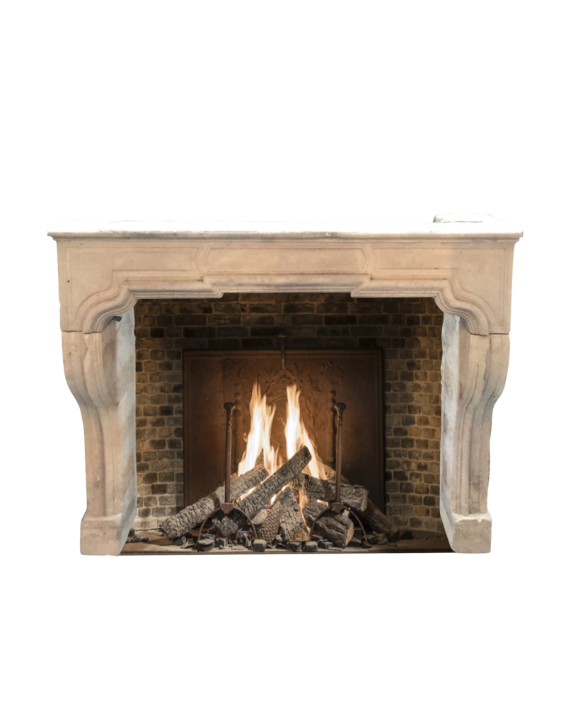 Classic French Limestone Fireplace Surround