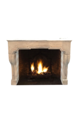 Classic French Limestone Fireplace Surround