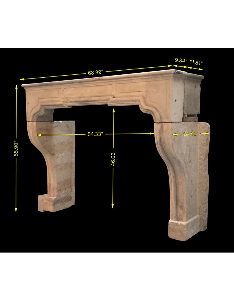 Classic French Limestone Fireplace Surround