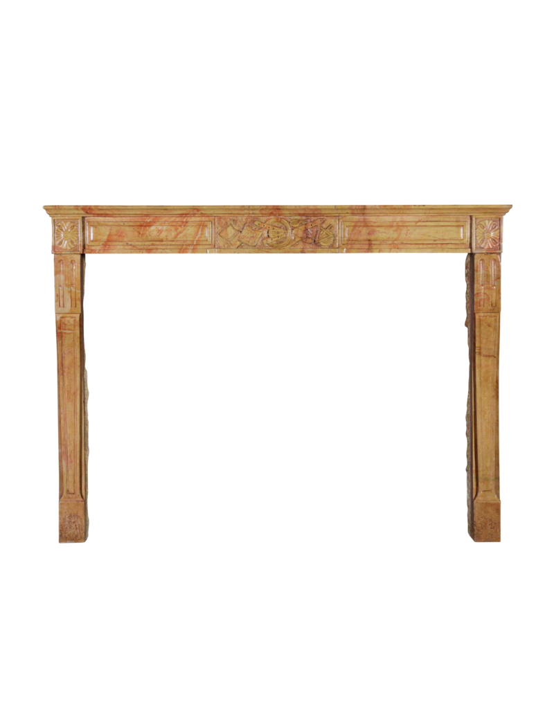 French Directoire Style Bicolor Fireplace Mantle