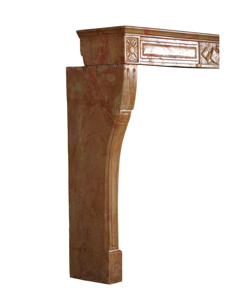 French Directoire Style Bicolor Fireplace Mantle