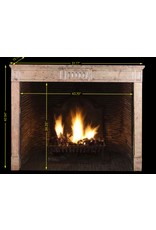 Classic French Louis XVI Period Stone Fireplace Surround