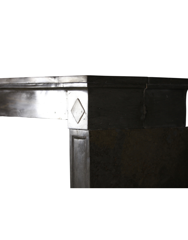 Maison Leon Van den Bogaert Cheminée Classique En Pierre Bicolore Française