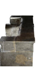 Classic French Bicolor Hard Stone Fireplace Surround