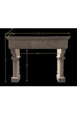 French Grand Country Limestone Fireplace Surround