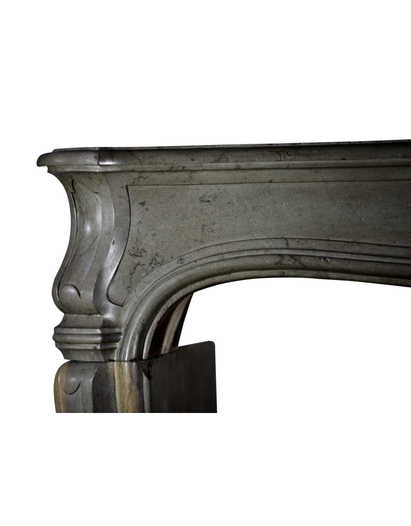 Classic Bicolor 18Th Century French Vintage Fireplace Surround