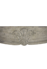 18Th Century French Classic Limestone Fireplace Surround