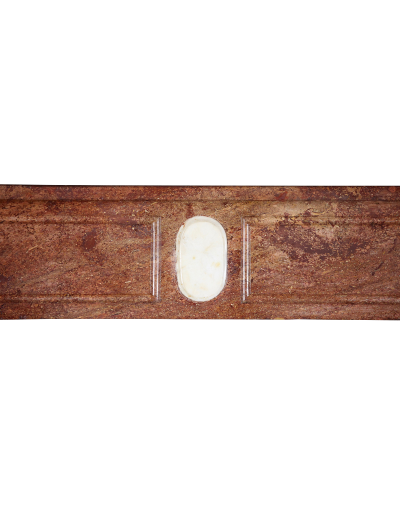 Maison Leon Van den Bogaert Chic French Directoire Style Stone Fireplace Surround