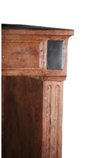 Maison Leon Van den Bogaert Chic French Directoire Style Stone Fireplace Surround