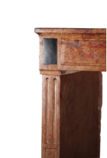 Maison Leon Van den Bogaert Chic French Directoire Style Stone Fireplace Surround