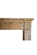 Fine French Directoire Style Stone Fireplace Mantle