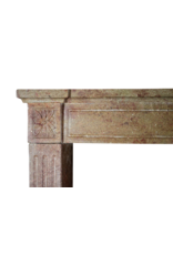 Fine French Directoire Style Stone Fireplace Mantle