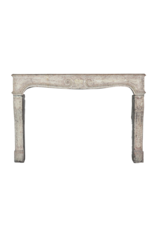 Classic Elegant French Limestone Fireplace Surround