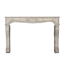 Classic Elegant French Limestone Fireplace Surround