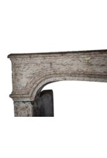 Classic Elegant French Limestone Fireplace Surround