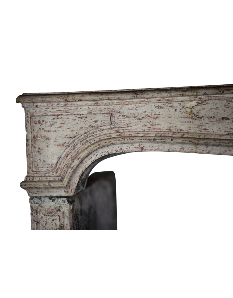 Classic Elegant French Limestone Fireplace Surround