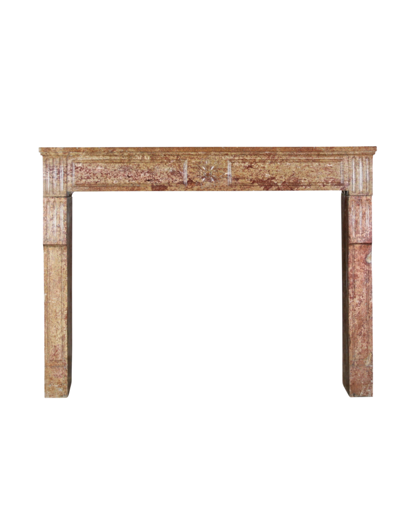 Maison Leon Van den Bogaert Chic French Antique Stone Fireplace Surround