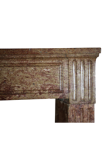 Maison Leon Van den Bogaert Chic French Antique Stone Fireplace Surround