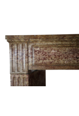 Maison Leon Van den Bogaert Chic French Antique Stone Fireplace Surround